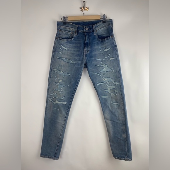 New Levi's 512 reworked patches re/done sewn Size 31